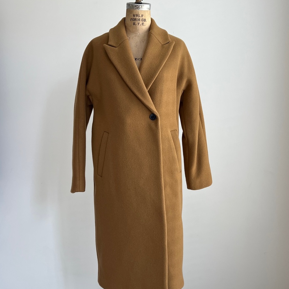 Madewell Camel Tan Oversized Wool Coat NWOT